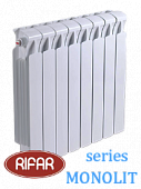 Радиатор биметаллический RIFAR МONOLIT (боковое подключение) 500/14 секции с доставкой в Реутов